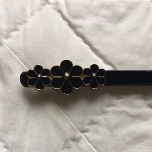 Black Flower belt